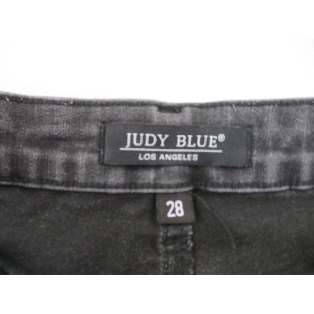 Judy Blue Jeans Womens 28 Black Boyfriend Fit Faded Stretch Denim JB88175 BK - Picture 3 of 14